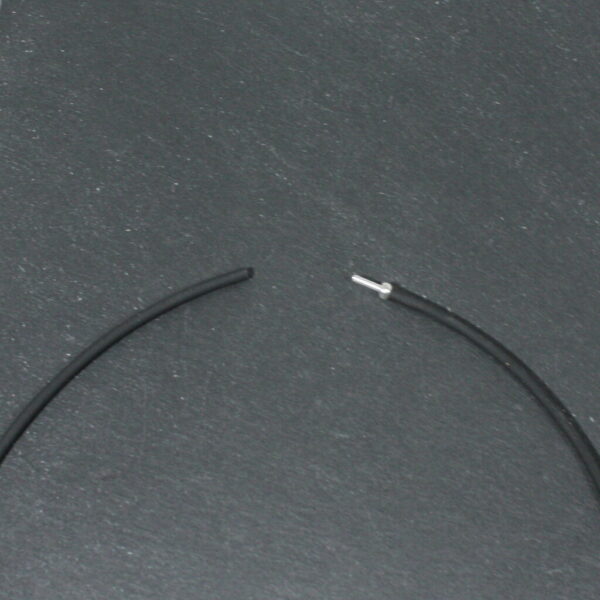 Kautschukband 3mm schwarz mit Steck-Verschluss, abschneidbar – Bild 2