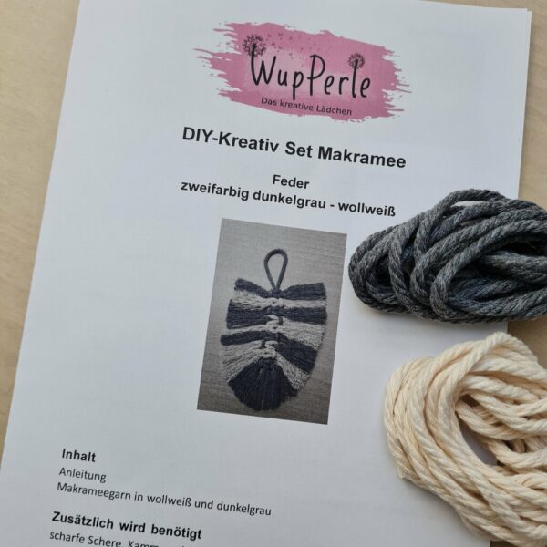 Anleitung Makramee Feder inkl. Material