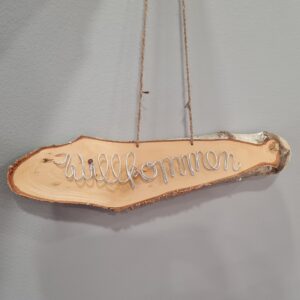 Herzlich Willkommen Schild